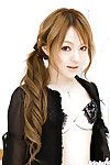 Encantador japonês Boneca com minúsculo colheres Ria Sakurai Agradável fora ela underware