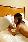 Sultry Japanese hottie gains her furry cum-hole licked and drilled hardcore