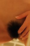 Stunning oriental infant Reika Shina erotic dancing and exposing her little distorts