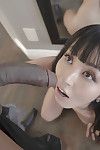 Japanese mamacita Marica Hase pleasing spunk on face exactly after giving BBC interracial bj