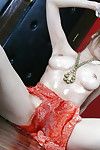 jap Prinzessin Ai Sakura zur schau riesige Titten früher Als Parken sodden Vagina auf phallus Wärmetauscher