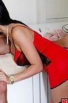 Morose titted milf got fucked close by will not hear of lady