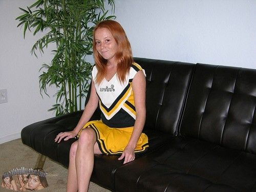 freckled face redhead cheerleader - trueamateurmodels.com