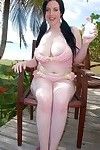 Big tits girls posing on beach big boob paradise week