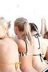 Sexy russian teens in beach lesbian orgy
