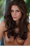 European lingerie model Caprice A undresses to pose for glamour spread