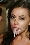 Penny Flame gives a blowjob and receives a large sticky cumshot