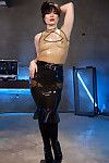 Latex clad babes nikki darling and siouxsie q escape their cages to play with el