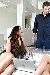 Hot threesome sex featuring busty pornstars Alison Tyler and Dillion Carter