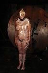 Mummified slave girl karinas lesbian clingfilm bondage and domination in restrai