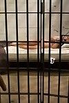 Esbian prisoner dominates, punishes and fist fucks her law