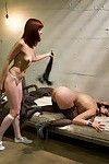 Esbian prisoner dominates, punishes and fist fucks her law