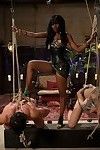 African goddess gets her black ass worshiped by 2 white slaveboys
