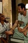 Horny nurse gets ganbanged by 5 patients in the psych ward!