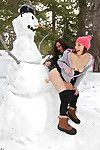 Naughty teen puts a sex toy on a frosty and fucks it for cash