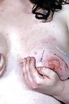Extreme needle torture of bbw painslut rosieb in destroyed tit punishments