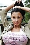 Aletta Ocean is eating out and doesn't miss a chance to show her tits