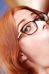 Good girl in glasses Penny is giving a very deep and wet blowjob