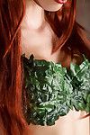 Redhead babe Aidra Fox revealing big natural teen pornstar boobs