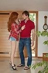 Glamorous redhead babe Michelle H gets her pussy licked and drilled