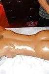 Sexy oiled up Franceska Jaimes gets her tight slot massaged & stuffed