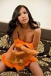 Asian ladyboy in lingerie anal toying