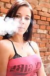 Sexy smoking babe