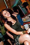 Foxy amateurs Gina Killmer & Leony Aprill are into drunk sex orgy in the club