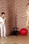 Fit lesbians in sports and strapon sex