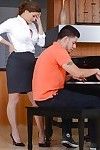 Milf teacher Allison Moore has her cougar cunt pounded in close up