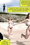 People at the beach in these adult comics