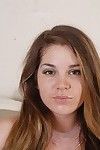 Close-up masturbation with awesome fatty brunette Marley in her bed