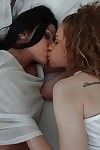 Latina teens Mae Olson and Morgan Brooke have an threesome sex