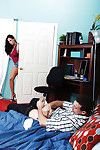 Cheeky milf Gianna Michaels undressing and banging with her boyfriend