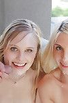 Teen pornstars Lily Rader and Piper Perri get fucked by large cock in 3some