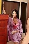 Pretty lady Dylan Ryder gets her shaved pussy drilled hard