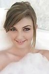 Lovely teen Staci Silverstone slipping off her lingerie and taking bath