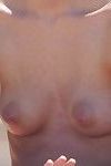Small natural breasts with puffy nipples