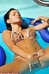 Busty brazilian babe fingering pussy in bikini