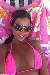 Busty brazilian babe selfshot in bikini