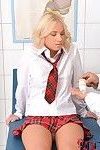 Clothed blonde schoolgirl is drugged and forced into hardcore BDSM sex