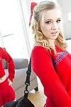 amateur tieners Piper Perri en Bailey Brooke schuur Cheerleader outfits