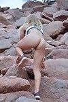 Nicky strips during a hike and then goes residence for some anal