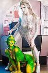 Kinky cosplay models Eva Parcker and Tiffany Doll go girl on girl
