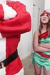 Christmas babe Lizzie Bell fucks with perverted long-dicked Santa
