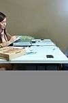 Milf with a tiny body & huge tits gangbanged by co-workers!