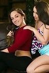 Gorgeous babes lola foxx and remy lacroix have hot lesbian session in the aftern