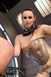 In this sci-fi styled update, latex-clad mistress bella rossi ties and teases he
