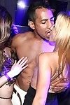 Party girls liven things up with wild group sex fucking in nightclub