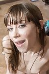 Shameless chick Alexa Nova deepthroats and rides a big dick in closeup POV